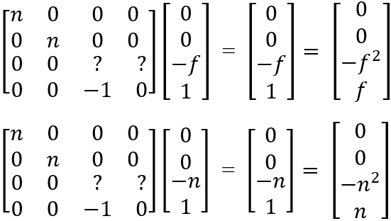 带入近平面和远平面的中点